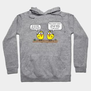 Birds eating peanut butter Hoodie